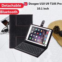 Ốp Bàn Phím Cho Doogee U10 10.1 Inch 2023 Doogee U10 Pro 5G WiFi6 U9 T10S Máy Tính Bảng 10.1 Inch Da Mềm Có Thể Tháo Rời Bluetooth Bàn Phím Vỏ Folio Đứng