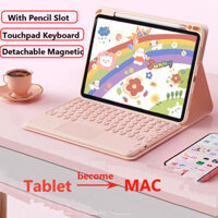 Ốp Bàn Phím Cho Honor Pad X8a 11 "NDL-W09 2024 X9 11 inch X8 10.1 Cho Honor Pad X8 Lite 10.1 inch Từ Tính Da PU Mềm Bao Da Trackpad Bàn Phím Bluetooth