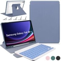 Ốp Bàn Phím Cho Samsung Tab S10 Plus 12.4 inch 2024, Ốp Lưng Bằng Da Acrylic Xoay 360 Với Bàn Phím Có Thể Tháo Rời Cho Galaxy Tab S9 Plus / S9 FE Plus, Tab A9 Plus 2023