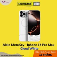 Ốp Bàn Phím iPhone 16  Pro Max Akko MetaKey - Cloud White