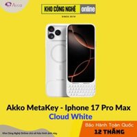 Ốp Bàn Phím iPhone 17 Pro Max Akko MetaKey - Cloud White