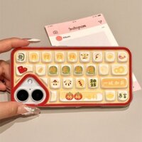 Ốp Bàn phím thần tài dùng cho iPhone 15Promax Ốp điện thoại IPhone16 Stereo 13Pro 12/11 dễ thương
