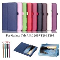 Ốp Bao Da Máy Tính Bảng Nắp Lật Kiêm Giá Đỡ Cho Samsung Galaxy Tab A 8.0 T290 T295 T297 2019 SM-T290 Tab A 8.0 2019 8Inch Ốp