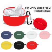 Ốp Bảo Vệ Bằng Silicon Mềm Cho Oppo Enco Free2 Vỏ Bọc Tai Nghe Bluetooth Không Dây Hộp Sạc Có Móc Cho Oppo Enco Free 2