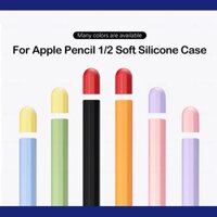 Ốp Bảo Vệ Bút Cảm Ứng Apple Pencil Thế Hệ 1 / 2 Bằng Silicon Mềm Siêu Mỏng Chống Trượt Chống Thấm Nước
