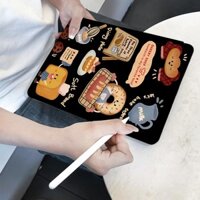 Ốp Bảo Vệ Cho iPad Gen 5 Air 3 Air 1 Air 4 Gen 7 Air 2 Gen 10 Air (13inch) Gen 8 Gen 9 Gen 6 Air 6 Air 5 Graffiti Dễ Thương Có Khe Cắm Bút