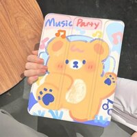 Ốp Bảo Vệ Có Thể Gập Lại Thích Hợp Cho iPad Gen 10 Air (13inch) Air 2 Gen 7 Air 6 Gen 8 Air 1 Air 5 Pro 11 Gen 9 Gen 5 Air 4 Air 3 Gen 6 Graffiti Dễ Thương Có Khe Cắm Bút