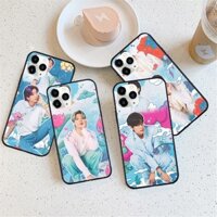 Ốp bảo vệ điện thoại màu đen BTS dễ thương Cho iphone 6 / 6s, 7, X, XS, XR, XSMax 11pro 12 pro 13 pro pro promax tiện ích ốp điện thoại di động