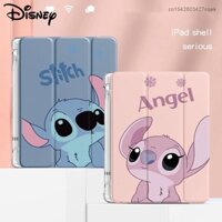 Ốp bảo vệ hình hoạt hình Disney Stitch Ipad Apple Pro Mini Couple Design Cover Ipad 8 9 10 thế hệ dễ thương Trifold Case Air 4 5 QXZG