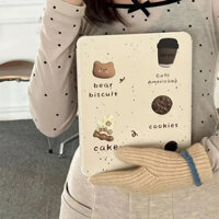 Ốp Bảo Vệ Hoạt Hình Cho iPad Air 6 Ốp Lưng Funda iPad 10th Gen Air 5th 4th 10.9 Pro 11 4th 3rd iPad 10.2 7th 9th 8th Vỏ Bút Chì