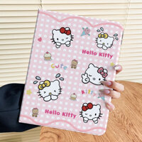 Ốp bảo vệ iPad thế hệ thứ 10 Air4 Air5 10.9 bánh ca rô hellokitty có khe cắm bút gen7 / 8 / 9 10.2 Pro11 2018 / 2020 / 2021 / 2022 air6 nắp lật chống rơi vỏ máy tính bảng