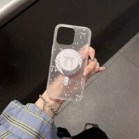 Ốp bảo vệ khung hình nơ ca rô hình ngôi sao thích hợp cho iPhone11pro 12 13promax 15pro 15promax 14 14promax 14pro 16 pro max 16 plus giá đỡ điện thoại di động