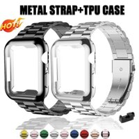Ốp Bảo Vệ Mặt Đồng Hồ Thông Minh Apple Watch 7654321Se Dây Đeo Inox Cho Đồng Hồ Thông Minh iwatch 45 44 41 40 38 42mm Ốp