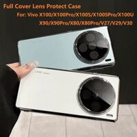 Ốp Bảo Vệ Ống Kính Acrylic Full Cover Cho Vivo X100 Pro X100S Pro X100 Ultra X90 X80 V27 V29 V30 Pro Vỏ Điện Thoại IQOO12