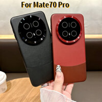 Ốp Bảo Vệ Phim Ống Kính Kính Kính Cho Huawei Mate 70 Pro X9C Vỏ Thông Minh Ghép Da PU Cứng Chống Vân Tay Ốp điện thoại