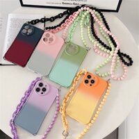 Ốp bảo vệ silicon mềm TPU Dây treo màu Vỏ điện thoại Iphone 15 Pro 14 13 12 11 Pro Max Vỏ chống rơi