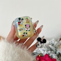 Ốp bảo vệ tai nghe Minnie Mickey tương thích với AirPods 4/Pro 2/3, chống sốc, phù hợp cho tai nghe Bluetooth thế hệ thứ hai và thứ ba, kích thước nhỏ