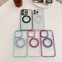 Ốp bảo vệ từ tính Tpu trong suốt độ phân giải cao IPhone Chống sốc 15 14 13 12 Pro Max 15 Plus 11 14 Pro 15 Pro Max Giá đỡ xoay Vỏ điện thoại di động