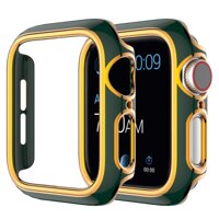 Ốp Bảo Vệ Viền Apple Watch Series 7  6  SE  5  4  3  2  1 Đủ Size 38mm  40mm  41mm  42mm  44mm  45mm - Mint Green Rose Gold,38