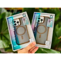 Ốp BENKS lưng nhám viền màu từ tính vành cam kim loại ip16 pro/ ip16 pro max