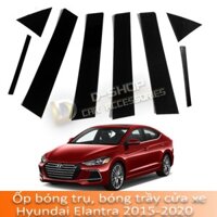 Ốp bóng trụ, bóng trầy cửa xe tráng gương đẹp, loại 1 chống xước cho xe Hyundai Elantra 2017-2021