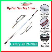 Ốp cản sau Camry 2019-2020 mạ crom trang trí chống trầy bảo vệ xe