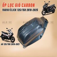 Ốp Carbon LỌC GIÓ (PÔ E)  xe Vario/Click 125/150 2018-2025 và AB 2016-2022 125/150 2val (Ốp lên