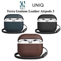 Ốp Case Dành Cho Airpods 3, UNIQ Terra Geniune Leather - Hàng Chính Hãng