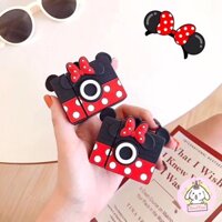 Ốp case vỏ airpods 1 2 bao đựng tai nghe không dây máy ảnh chuột Minnie