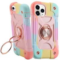 Ốp Chân Đế Cho iPhone 12,13,14, Pro Max, Plus, 13 12 Mini, Chắc Chắn Lai Hạng Nặng 3 Trong 1 Vỏ Bảo Vệ Silicon Mềm PC Cứng Full Vòng Đôi Armor Dành Cho Nữ Bé Gái