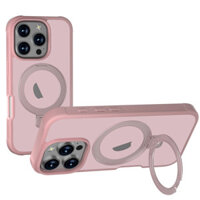 Ốp Chân Đế Từ Tính Mạnh Cho iPhone 16 15 14 Plus 13 Pro Max 12 Pro, Cảm Giác Da Mờ, Bảo Vệ Cấp Quân Sự, Mờ, Chống Trầy Xước, Không Bao Giờ Vàng, Bao Da