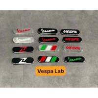ỐP CHE LỔ ỐC BAGA SAU ĐEN LOGO XANH LÁ V1 CNC VESPA SPRINT PRIMAVERA LX LXV S