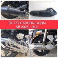 Ốp Che Pô AB 2011-2025 Carbon, Xi Mạ Crom, phụ kiện xe air blade