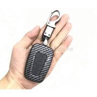 Ốp chìa khóa Carbon Toyota Camry 2019-2021 -kèm móc đeo INOX (hàng cao cấp)