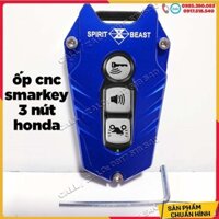 Ốp chìa khoá CNC smart key loại 3 nút  V2 xe honda SH, SH mode, PCX (giá 1 chiếc) MẪU V2 Ảnh thật Sp