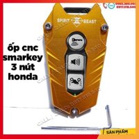 Ốp chìa khoá CNC smart key loại 3 nút  V2 xe honda SH, SH mode, PCX (giá 1 chiếc) MẪU V2 (Ảnh tự chụp)