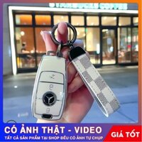 Ốp Chìa Khóa Mercedes Kèm Móc Khóa Thời Trang Cao Cấp