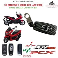 Ốp Chìa Khóa Smartkey PCX, ADV năm 2022 carbon HON 15