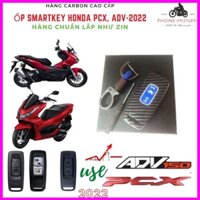 Ốp Chìa Khóa Smartkey PCX, ADV năm 2022 carbon mã [ HON 15] Hàng Cao Cấp Hàng Cao Cấp