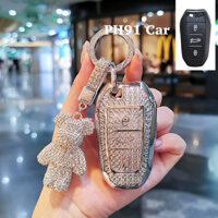 Ốp Chìa Khoá Smartkey Peugeot 2008 3008 5008 408 508  Cao cấp