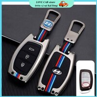 Ốp Chìa Khóa Xe Hyundai i10, Tucson, Elantra Bằng Hợp Kim Cao Cấp (Chìa Thông Minh)