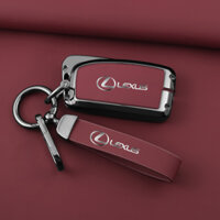 Ốp chìa khóa xe LEXUS LX 570 ES NX RX UX GX IS 200 250 300 460 vỏ da kim loại hợp kim kẽm làm đẹp chống trầy xước chìa ô tô cao cấp