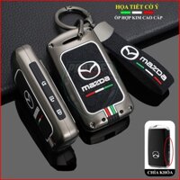 Ốp Chìa Khóa Xe Mazda2 Mazda3 Mazda6, CX-5, CX-8, CX-3, CX-30 Hợp Kim Cao Cấp Mẫu Có Dây LOGO
