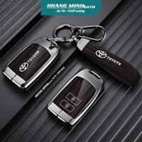 Ốp Chìa Khóa Xe Ô Tô Toyota Vios-G, Yaris, Bọc bảo vệ chìa khóa Hợp Kim Phối Màu Vân Sang Trọng