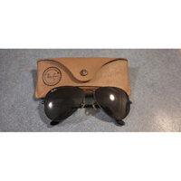 Ốp chính hãng Kính râm Bausch & Lomb Ray Ban Aviator thập niên 80 cổ điển (A)