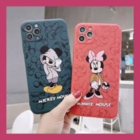 Ốp Cho iPhone 12 Pro Max 12 Con Chuột Mickey Minnie Hoạt Hình Nhỏ Ốp Điện Thoại Di Động Mềm Ốp Lưng Điện Thoại Chống Va Đập Chống Trầy Xước Dành Cho Ốp Lưng iPhone 11 Pro Max X Xr Xs Max 8 7 Plus SE Ốp Lưng Chuột Minnie Mickey