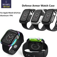 Ốp chống sốc viền thép Wiwu Defense cho đồng hồ Ap-ple Watch Series 6 / Series 5 / Series 4 / SE mỏng nhẹ, chắc chắn