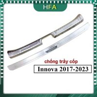 Ốp chống trầy cốp trong ngoài inox cho xe Innova 2018 đến 2023 trang trí xe - HFA