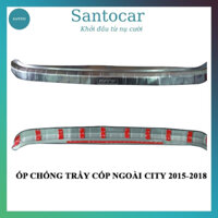 Ốp chống trầy xước cốp ngoài Honda City 2015 - 2019, nẹp chống trầy cốp City - Santocar