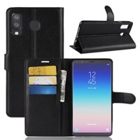 Ốp Da Cho Samsung Galaxy A9 Pro A8 Plus 2018 A80 A90 5G A920F A9100 A910F A530F Ví Có Khe Cắm Thẻ Chân Đế Flip Cover